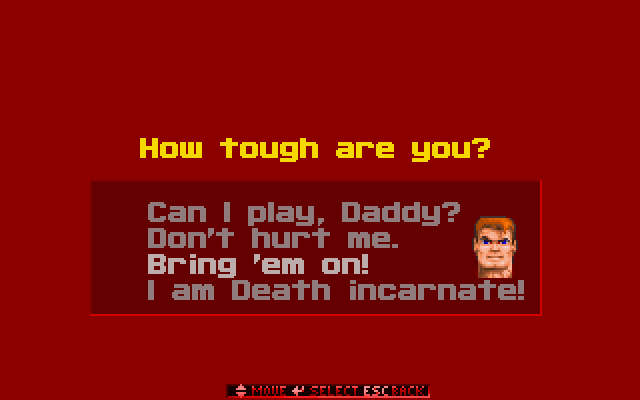 Wolfenstein 3D Select Toughness